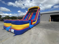 Double Lane Inflatable Waterslide rental in the Victoria Texas area.